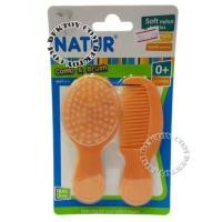 ราคา แปรงหวีผมเด็กเนเจอร์สไมล์ Natur CombBrush 85301 สีส้ม (4980541)