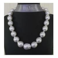 ราคา สร้อยคอไข่มุกเซ้าท์ซีแท้ ทรงบาร็อค NL00100-259 (7128116)