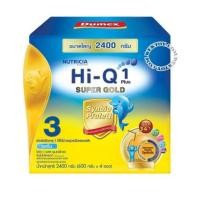 ราคา นมผงดูเม็กซ์ไฮคิว1พลัสซูเปอร์โกลด์รสจืด3-Dumex Hi-Q 1 Plus Super Gold 3(2400g) (5365454)