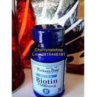 ราคา วิตามินบำรุงผมดกหนาผิวใสไร้สิวเล็บเงางาม Puritan\'s Pride Biotin7,500mcg Ultra 50เม็ดขนาดทดลองVegi (6541363)