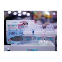 ราคา NANNY แนนนี่ ขวดนม5ออนซ์คอกว้างแพ็ค3ขวด 2203 (6458784)