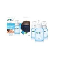 ราคา พร้อมส่ง**Philips AVENT 9 Ounce BPA Free Bottles 3 Pack (Classic) สีฟ้า (6327988)