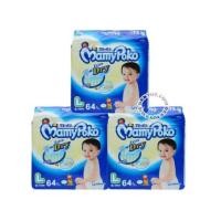 ราคา มามี่ โพโค เทปกาว-MamyPoko Extra Dry ไซส์ L ขนาด 64 ชิ้น x 3 แพ็ค ยกลัง (5988168)