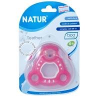 ราคา ยางกัดซิลิโคนเนเจอร์รูปสามเหลี่ยม สีชมพู 85201 (4004211)