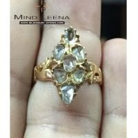 ราคา แหวน เพชรซีกโบราณ (จินเจนอินตัน) เพชรซีกเม็ดใหญ่ 7 เม็ด (7054693)