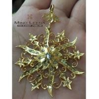 ราคา จี้เพชรซีกโบราณทางภาคใต้ (บินตังเปรอเจ๊ะ) น้ำหนักรวม 7.1 กรัม (7054689)