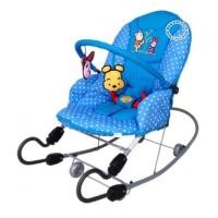 ราคา เปลโยกเด็กขนาดใหญ่ขาสปริงลายหมีพูห์BP482สีฟ้าจุด (3115373)