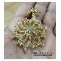 ราคา จี้เพชรซีกโบราณทางภาคใต้ (บินตังเปรอเจ๊ะ) น้ำหนักรวม 14 กรัม (7048952)