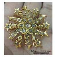 ราคา จี้เพชรซีกโบราณทางภาคใต้ (บินตังเปรอเจ๊ะ) น้ำหนักรวม 9.79กรัม (7044548)