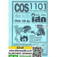 ราคา เจาะข้อสอบเน้นรายละเอียด COS1101 (CS105) วิทยาการคอมพิวเตอร์เบื้องต้น (5245284)