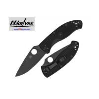 ราคา มีดพับ Spyderco Tenacious Lightweight Folding Knife Black Plain Blade, Black FRN Handles (C122PBBK) (7466342)