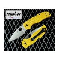 ราคา มีดพับ Spyderco Native 5 Salt Folding Knife LC200N Satin Serrated Blade, Yellow FRN Handles(C41SYL5) (7321556)