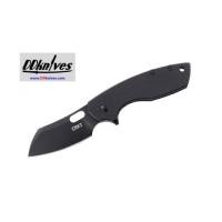 ราคา มีดพับ CRKT Pilar Large Folding Knife Black D2 Plain Blade, Black G10 Handle (5315GKD2) (7292947)