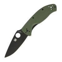 ราคา มีดพับ Spyderco Tenacious Folding Knife Black Plain Blade, Foliage Green G10 Handles (C122GPBGR) (7209598)