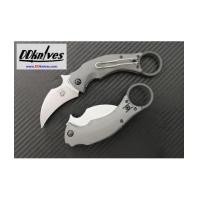 ราคา มีดคารัมบิท Fox Knives Black Bird Folding Karambit Stonewashed Blade, Gray G-10 Handles (FX-591SW) (7162179)