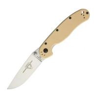 ราคา มีดพับ Ontario RAT Model 2 Folding Knife D2 Satin Plain Blade, Desert Tan Nylon Handles (8828DT) (7147966)