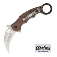 ราคา มีดคารัมบิท Fox 479 Folding Karambit Stonewashed Plain Blade, Dark Earth G10 Handles (479ESW) (7001191)