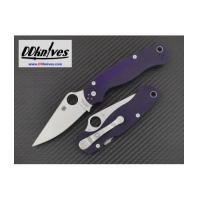 ราคา มีดพับ Spyderco Paramilitary 2 Folding Knife S110V Satin Blade, Blue/Purple G10 Handles (C81GPDBL2) (6878002)