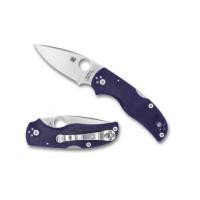 ราคา มีดพับ Spyderco Native 5 Folding Knife S110V Satin Plain Blade, Blue/Purple G10 Handles (C41GPDBL5) (6851682)