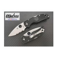 ราคา มีดพับ Spyderco Native 5 Folding Knife S30V Satin Combo Blade, Black FRN Handles (C41PSBK5) (6793426)