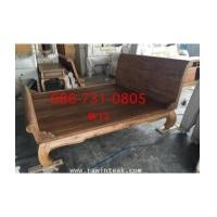 ราคา เตียงนอนไม้สัก เตียงขาคู้หัวม้วน ท้ายม้วน ขนาด 6 ฟุต ,5 ฟุต ,3.5 ฟุต (6606220)