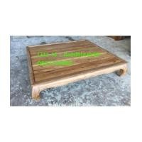 ราคา เตียงนอนไม้สัก เตียงไม้สัก ขาคู้ ขนาด 6 ฟุต (6548609)