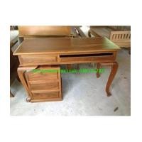 ราคา โต๊ะทำงานไม้สักขานก3 (6744672)