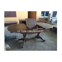 ราคา โต๊ะไม้สัก โต๊ะทานข้าวไม้สัก เลื่อนขยายขนาดได้ (4210581)