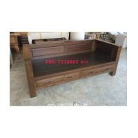 ราคา โซฟาขาตรงไม้สัก 2 ลิ้นชัก (6600128)