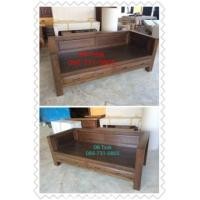 ราคา โซฟาขาตรง 2 ลิ้นชัก แหย่งไม้สัก (6543536)
