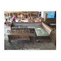 ราคา โซฟาเข้ามุมไม้สักขาคู้ มีลิ้นชัก แหย่งไม้สัก (6481880)