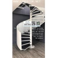 ราคา LD-B2383 ราวบันไดวนเหล็กแฟชั่น สไตล์เมดิเตอร์เรเนียน Mediterranean Design Metal Spiral Staircase (7479474)
