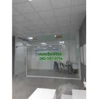 ราคา ประตูบานสวิงเดี่ยวเปลือยพร้อมบานฟิกส์กระจกอบเทมเปอร์ใส 10 มิล (7198797)