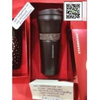 ราคา !Starbucks USA Very Rare ,Luxury Limited USA stainless steel tumbler adorne with Swarovski crystals (6891216)
