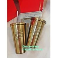 ราคา มาแล้วแก้วสตาร์บัคอเมริกาStarbucksUSA Cold Cup Stainless Steel Tumbler Gold 16 ozสีทองแวววาวสวยหรู (6688226)