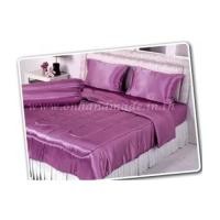 ราคา ผ้าปูที่นอนผ้าซาตินแท้ 440 เส้น ขนาด 5 ฟุต สีม่วงกะปิ (7120416)