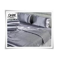 ราคา ผ้าปูที่นอนผ้าเครปซาติน 220 เส้น ขนาด 3.5 ฟุต สีเทาเงิน (7101928)