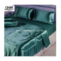 ราคา ผ้าปูที่นอนผ้าเครปซาติน 220 เส้น ขนาด 5 ฟุต สีเขียวประกายมุก (7101908)