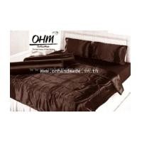 ราคา ผ้าปูที่นอนผ้าเครปซาติน 220 เส้น ขนาด 5 ฟุต สีโกโก้ (7101907)