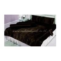 ราคา ผ้าปูที่นอนผ้าเครปซาติน 220 เส้น ขนาด 3.5 ฟุต สีน้ำตาลช็อคโกแลตเข้ม (6871287)