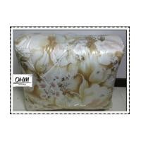 ราคา ผ้าปูที่นอนและผ้านวมคลุมเตียงผ้าซาตินแท้ 330 เส้น ขนาด 6 ฟุต(6 ชิ้น) ลายช่อดอกไม้ใหญ่ทอง (6868307)