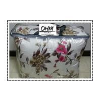 ราคา ผ้าปูที่นอนและผ้านวมคลุมเตียงผ้าซาตินแท้ 330 เส้น ขนาด6ฟุต(6ชิ้น) พื้นขาว ลายช่อดอกไม้ชมพูเข้มแซมทอง (6868303)