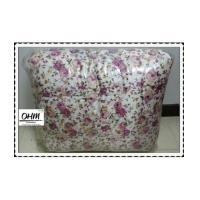 ราคา ผ้าปูที่นอนและผ้านวมคลุมเตียงผ้าซาตินแท้ 330 เส้น ขนาด 6 ฟุต (6 ชิ้น) พื้นขาว ลายกุหลาบม่วง-ชมพู (6868301)