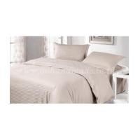 ราคา ผ้าปูที่นอนและปลอกผ้านวม (ลายริ้ว) ผ้าซาตินแท้ 440 เส้น ขนาด 6 ฟุต (6 ชิ้น) สีน้ำตาลอ่อน (6851771)