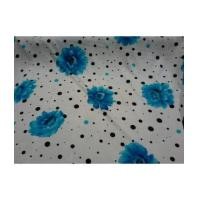 ราคา ผ้าปูที่นอนและผ้านวมผ้าซาตินแท้ 330 เส้น ขนาด 6 ฟุต (6 ชิ้น) พื้นขาว ลายดอกไม้ใหญ่ฟ้า (6784006)