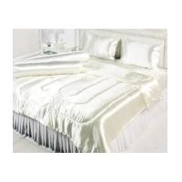 ราคา ผ้าปูที่นอนผ้าเครปซาติน 220 เส้น ขนาด 5 ฟุต 3 ชิ้น สีครีมงาช้าง (6746498)