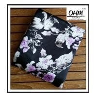 ราคา ปลอกที่นอนปิคนิคแบบซิป ผ้าซาตินแท้ 330 เส้น ขนาด 3.5 ฟุต(42 นิ้วx78 นิ้ว) พื้นดำ ลายดอกไม้ม่วง (6737194)
