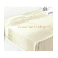 ราคา ผ้าห่มผ้าซาตินแท้ 440 เส้น ขนาด 5 ฟุต (ขนาด 60 นิ้ว x 90 นิ้ว) สีครีม (5929555)
