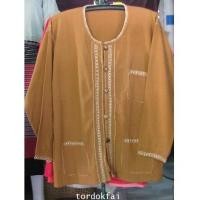 ราคา เสื้อผ้าฝ้ายเมืองคอกลมผ่าหน้า แขนยาวปักลายด้นมือ (4937143)