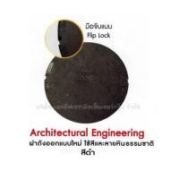 ราคา ฝาถังบำบัดน้ำเสีย DOS ลายหินธรรมชาติ สีดำ (6979288)